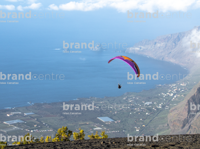 Paragliding takeoff from Dos Hermanas