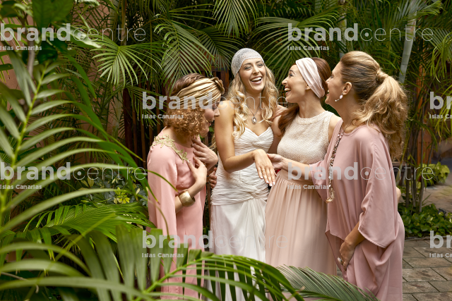 La novia con sus damas de honor