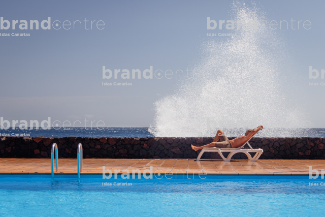 Swimming pool of the National Parador of El Hierro