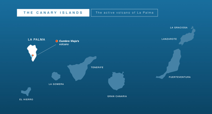 Infografía erupción Cumbre Vieja, La Palma 